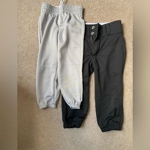 2 pairs of youth XS baseball pants